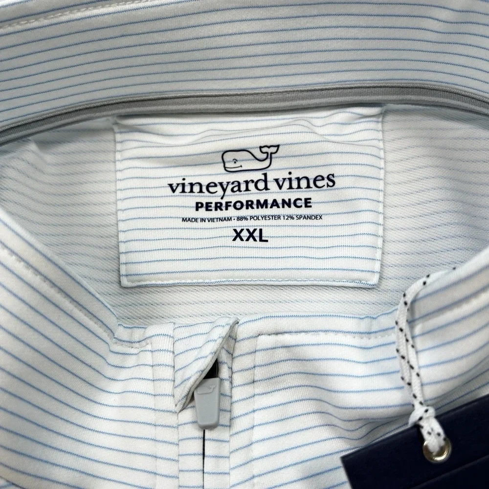 Vineyard Vines Performance Clubhouse Quarter Zip Mens XXL Golf Stretch